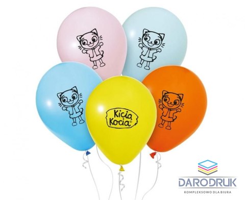 Godan Balon gumowy Kicia Kocia 5 szt. mix 12cal Godan (GZ-BKK5)