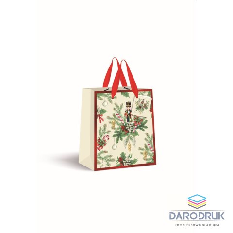 Interdruk Torba prezentowa duża CREAM BOŻE NARODZENIE [mm:] 330x460x 130 Interdruk (190G)
