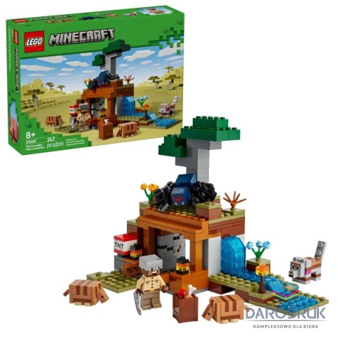 Lego Klocki konstrukcyjne Minecraft Wyprawa do pancernikowej kopalni Lego (21269)