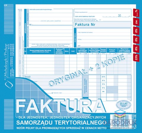 Michalczyk i Prokop Druk offsetowy 2/3 A4 faktura 81k. Michalczyk i Prokop (118-2E)