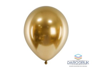 Partydeco Balon gumowy Metalizowane Glossy złoty 260mm Partydeco (CHB1-019-50)