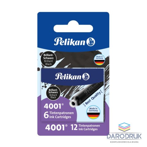 Pelikan Naboje krótkie 6szt x 2 czarny Pelikan (300004127)