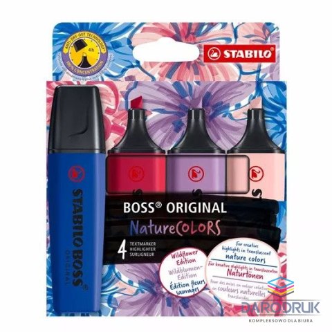 Stabilo Zakreślacz BOSS nature COL Wild 4m wkład mix 2-5mm Stabilo (70/4-1-103-5)