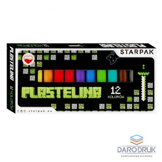 Starpak Plastelina 12 kol. Pixel game mix Starpak (536885)