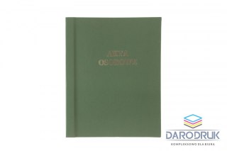 Warta Teczka do akt osobowych A4 ABCDE sztywny grzbiet zielony karton Warta (339-101)