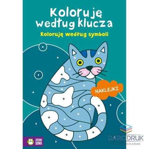 Zielona Sowa Książeczka edukacyjna Koloruję według klucza. Koloruję według symboli Zielona Sowa