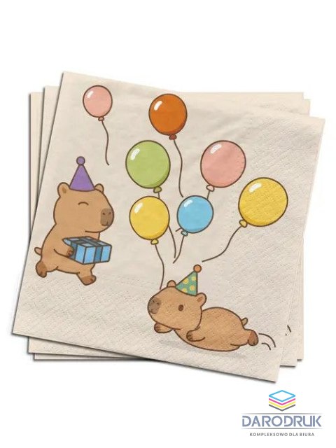 Arpex Serwetki kapibara mix papier [mm:] 330x330 Arpex (DC2867F)