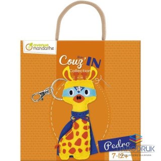 Avenue Mandarine Zestaw kreatywny dla dzieci Brelok do szycia żyrafa Pedro Avenue Mandarine (1323)