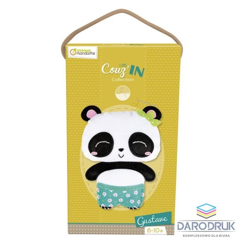 Avenue Mandarine Zestaw kreatywny dla dzieci Zestaw Maskotka do szycia panda Gustav Avenue Mandarine (1101)