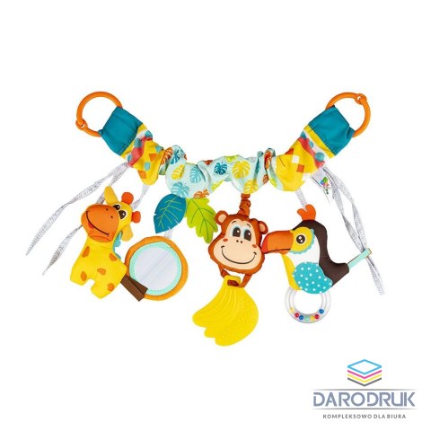 Balibazoo Grzechotka ZAWIESZKA DO WÓZKA KOLOROWA DŻUNGLA Balibazoo (BB82818)