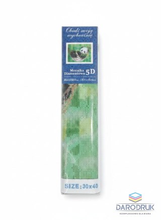 Flamingo Line Zestaw kreatywny Diamentowa mozaika 30x40cm Panda w hamaku Flamingo Line (1(43))
