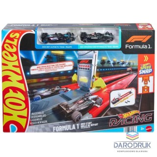 Hot Wheels Tor wyścigowy FORMUŁA 1 Szybki wyścig + 2 samochody Hot Wheels (JKM88)