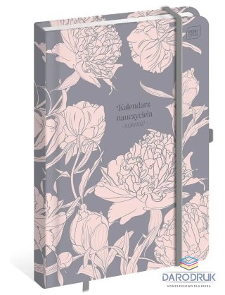 Interdruk Kalendarz nauczyciela książkowy (terminarz) PEONY B5 Interdruk