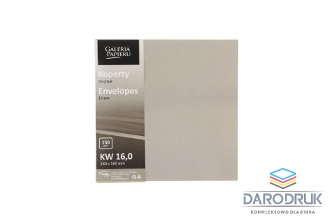 Koperta 160x160 pearl srebrny jasny srebrny [mm:] 160x160 (280340) 10 sztuk