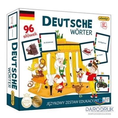 Kukuryku Karty edukacyjne Deutsche Worter Kukuryku 110 sztuk