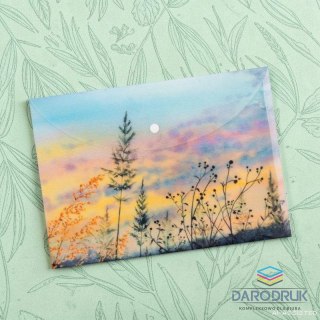 Narcissus Teczka plastikowa na guzik Dzika Łąka A5 mix Narcissus
