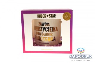Pan Dragon Kubek wielokrotnego użytku Star 2-Nauczycielka 330ml Pan Dragon (5901854992426)