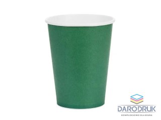 Partydeco Kubek jednorazowy ciemny zielony papier 250ml Partydeco (KPP90-012C-EU3)