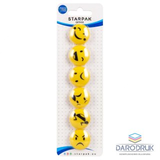 Starpak Magnes żółty Starpak (576505) 6 sztuk