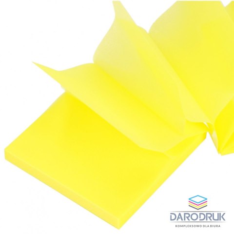 Starpak Notes samoprzylepny (karteczki) Transparentny brokat żółty mix 100k [mm:] 75x75 Starpak (576532)