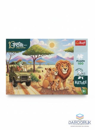 Trefl Puzzle Rodzina Treflików Lwy 100 el. Trefl (16593)