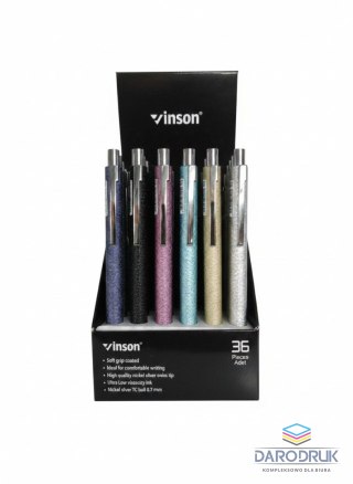 Vinson Długopis olejowy PIONEER 7118 wkład niebieski 0,7mm Vinson