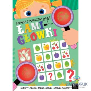 Aksjomat Książka dla dzieci Zadania z magiczną lupką. ŁAMIGŁÓWKI 6+ Aksjomat