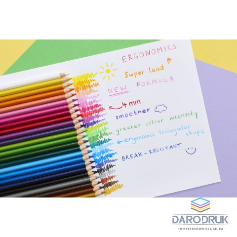 Faber Castell Kredki ołówkowe Ergonomics 12 kol. Faber Castell (116512 FC)