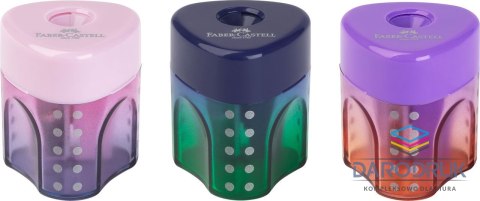Faber Castell Temperówka Grip Mini Flow Edition czerwony plastik Faber Castell (183471 FC)