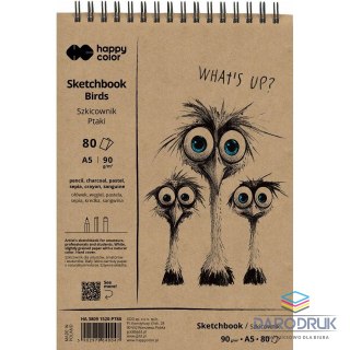 Gdd Blok artystyczny Happy Color szkicownik A5 90g 80k Gdd (HA 3809 2030-P80)
