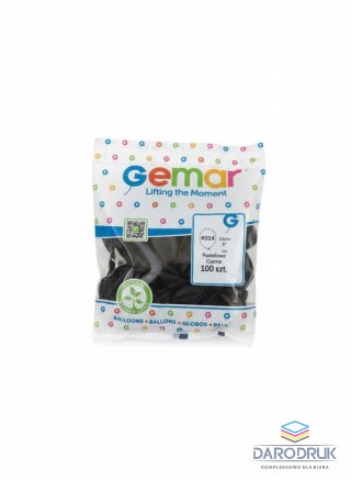Godan Balon gumowy pastel 100 szt czarny 5cal Godan (A50/14)