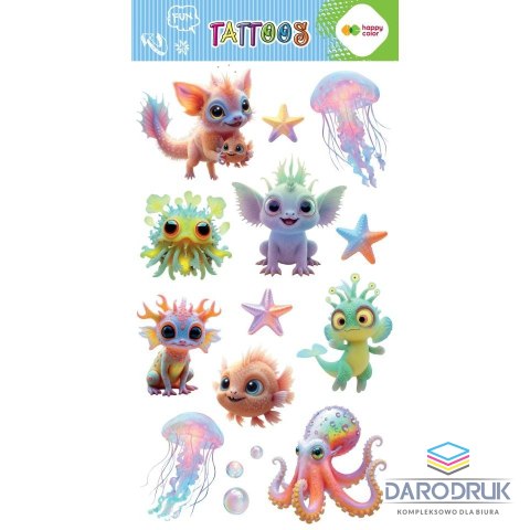 Happy Color Tatuaż zmywalny AQUA CUTIES Happy Color (HA 4261 1020-AC01)