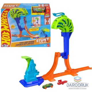 Hot Wheels Tor wyścigowy City Pionowy tor MISTRZOWSKI SKOK + samochód Hot Wheels (JHK75)