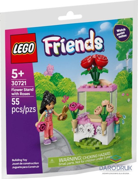 Lego Klocki konstrukcyjne Friends Kwiatowe stoisko z różami Lego (30721)