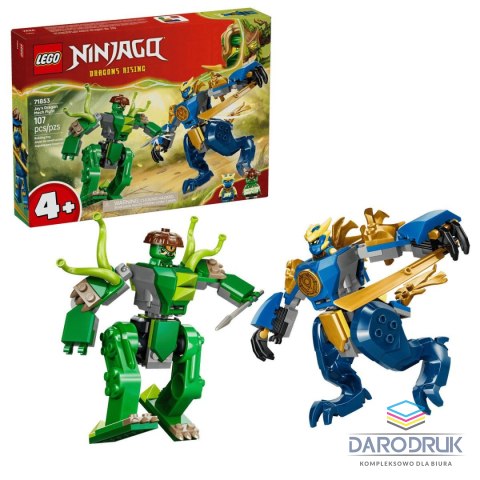 Lego Klocki konstrukcyjne Ninjago Bitwa w smoczym mechu Jaya Lego (71853)