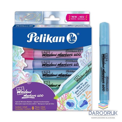 Pelikan Marker specjalistyczny do szkła wkład mix okrągła końcówka Pelikan (400205347)