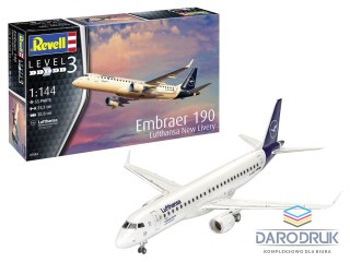 Revell Model do sklejania Samolot Embraer 190 Lufthansa Revell (03883)