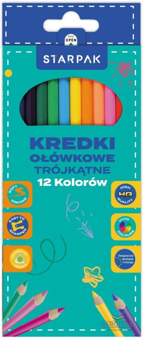 Starpak Kredki ołówkowe 12 kol. Starpak (580596)