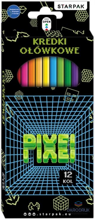 Starpak Kredki ołówkowe PIXEL GAME 12 kol. Starpak (580598)