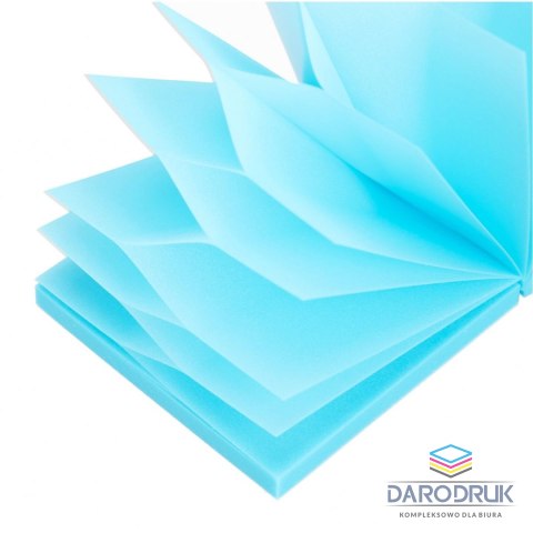 Starpak Notes samoprzylepny (karteczki) Transparentny brokat Niebieski mix 100k [mm:] 75x75 Starpak (576530)