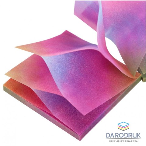 Starpak Notes samoprzylepny (karteczki) Transparentny ombre fioletowy mix 100k [mm:] 75x75 Starpak (576522)