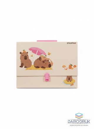 Starpak Teczka z szerokim grzbietem na zatrzask Kapibara A4 mix Starpak (583312)