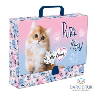 Unipap Teczka kartonowa na klips MY LITTLE FRIEND CAT PASTE A4 różnokolorowy Unipap