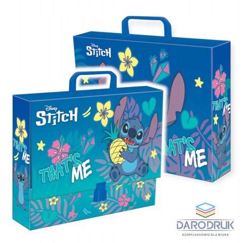 Unipap Teczka kartonowa na klips Stitch A4 niebieski Unipap