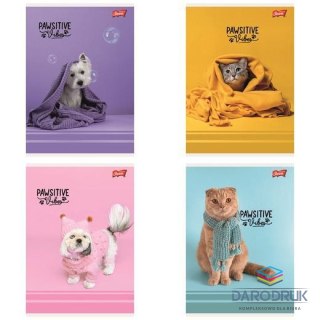 Unipap Zeszyt A5 Pawsitive Vibes 32k. 70g krata Unipap
