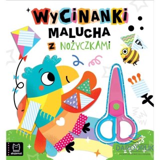 Aksjomat Książka dla dzieci Wycinanki malucha z nożyczkami.Z papugą. Aksjomat