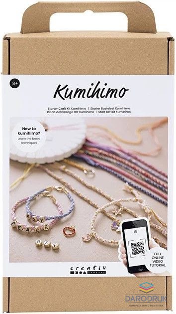 Creativ Zestaw kreatywny dla dzieci Zestaw do plecenia bransoletek Kumihimo Creativ (5890)