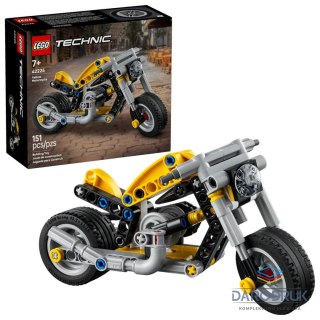 Lego Klocki konstrukcyjne Technic Żółty motocykl Lego (42225)