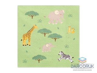 Partydeco Serwetki Safari 12szt. mix papier [mm:] 330x330 Partydeco (SP33-116)