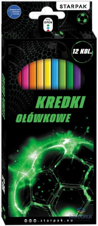 Starpak Kredki ołówkowe Football 12 kol. Starpak (580597)